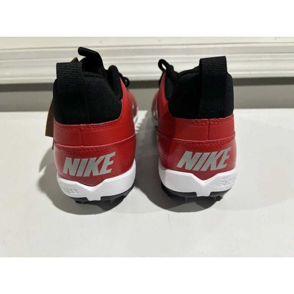 Nike Alpha Menace 4 Shark Football Cleats Mens Hyper Red FN0028-600 Sz 11.5
